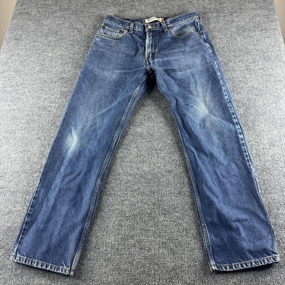 Levis‎ 505 Jeans Mens 35x32 Blue Regular Straight Medium Wash Denim Pants
